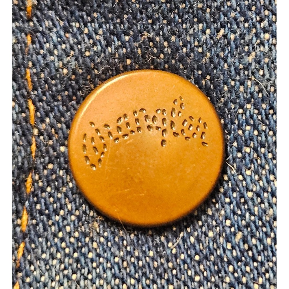 1978 Vintage Wrangler No-Fault Sanfor-Set Sherpa Lined Denim Vest Men's XL READ - Picture 5 of 8